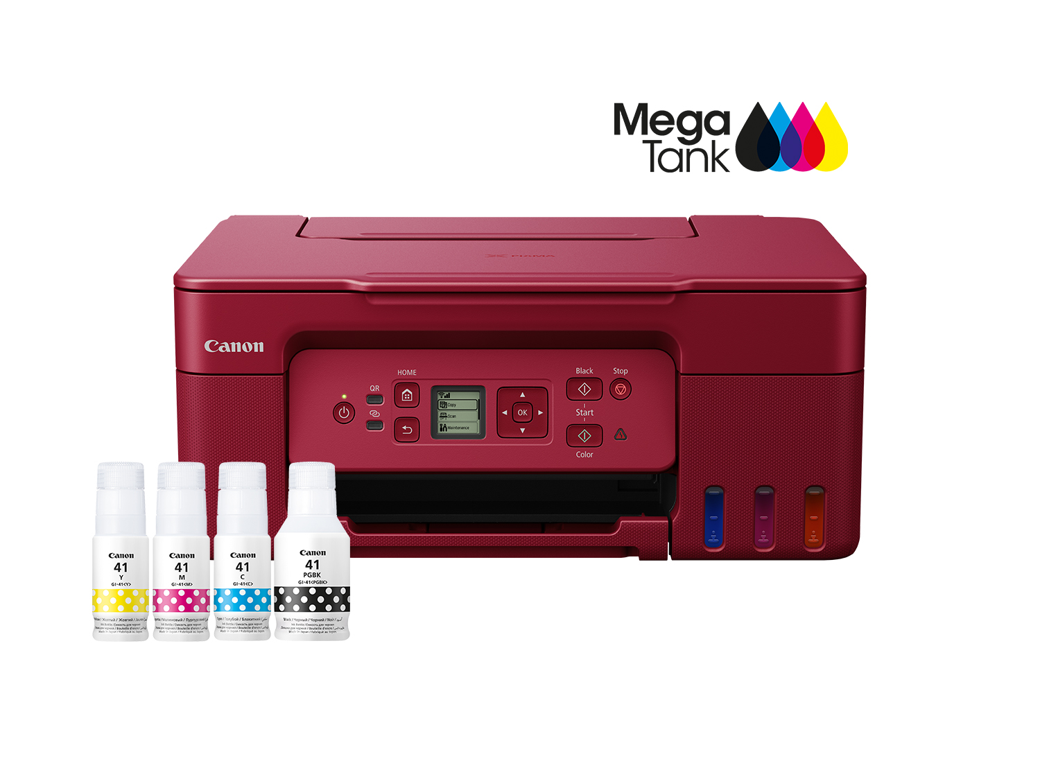 Canon Drukarka PIXMA G3470 Red 5805C049 MegaTank + CashBack 100 zł